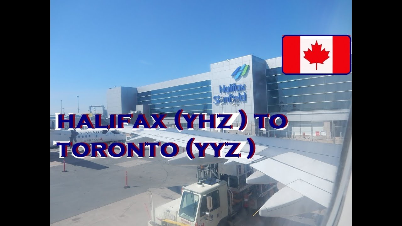 Halifax (YHZ) to Toronto (YYZ) by Air with aerial tour of Toronto on descent