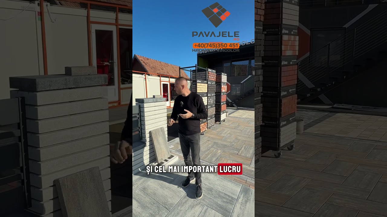 Montarea pavajului pe beton 📲 +40 (745) 350 451🌐www.pavajele.ro #hadnagyviacolor #pavajele