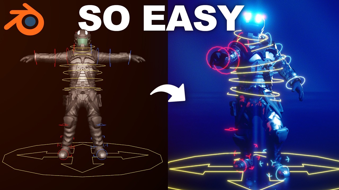 RIG : la solution pour ANIMER ton perso 3D gratuitement en seulement 20min. (TUTO Blender)