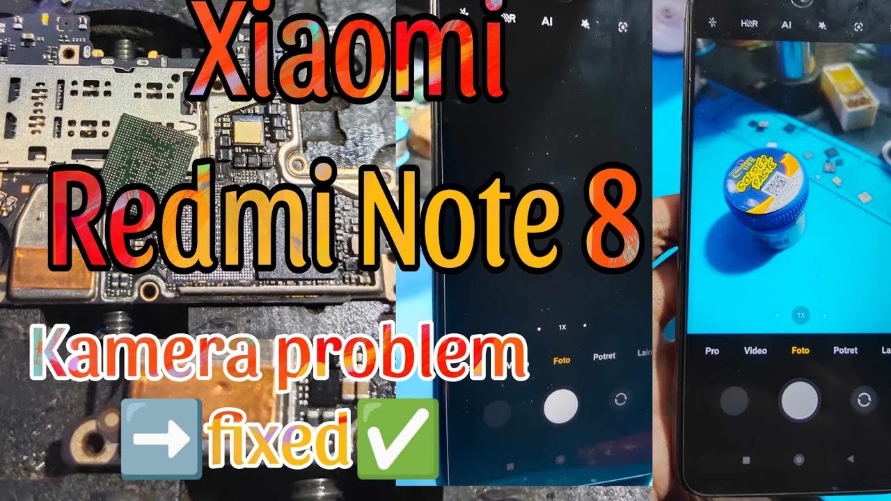 XIAOMI REDMI NOTE 8 kamera bermasalah #smartphone #teknisimuda #borneoflasher #ngoprek #teknisindeso