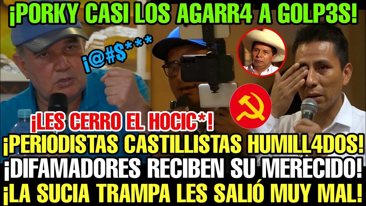 PORKY PULVERIZ4 A LOS PERIODISTAS CASTILLISTAS DE BAGUA GRANDE POR HACER PREGUNTAS CON MENTIRAS