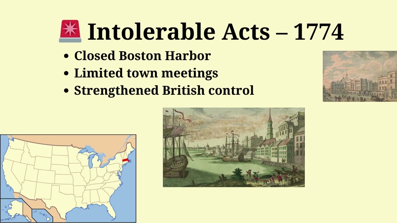 Boston Tea Party & Intolerable Acts