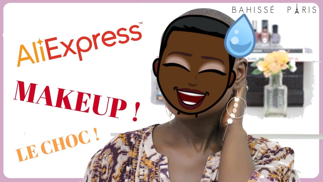 LE CHOC! 😅Makeup Aliexpress sur peaux noires: Bombasse ou pas?? | BAHISSÉ PARIS