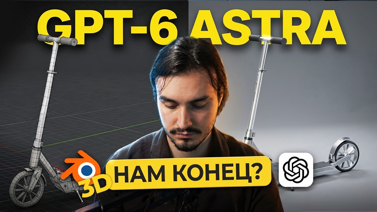 GPT-6 Astra в 3D &mdash; нам конец? Проверил нейросеть в Blender спустя месяц&hellip;