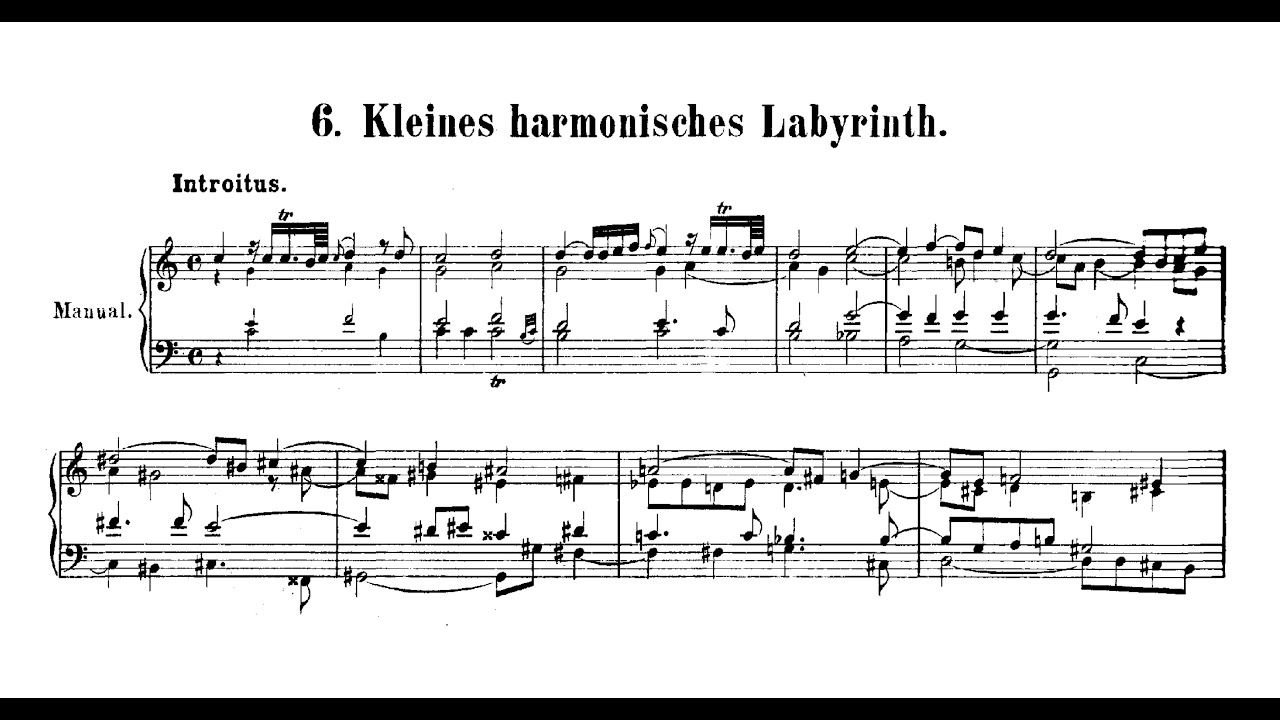J. S. Bach: Kleines harmonisches Labyrinth BWV 591