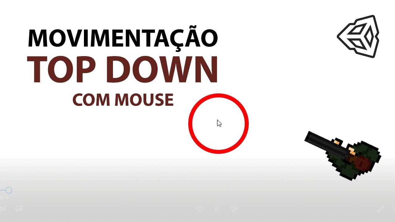 PERSONAGEM SEGUIR MOUSE EM ESTILO TOP DOWN NA UNITY COM C# | CRIE SEUS JOGOS