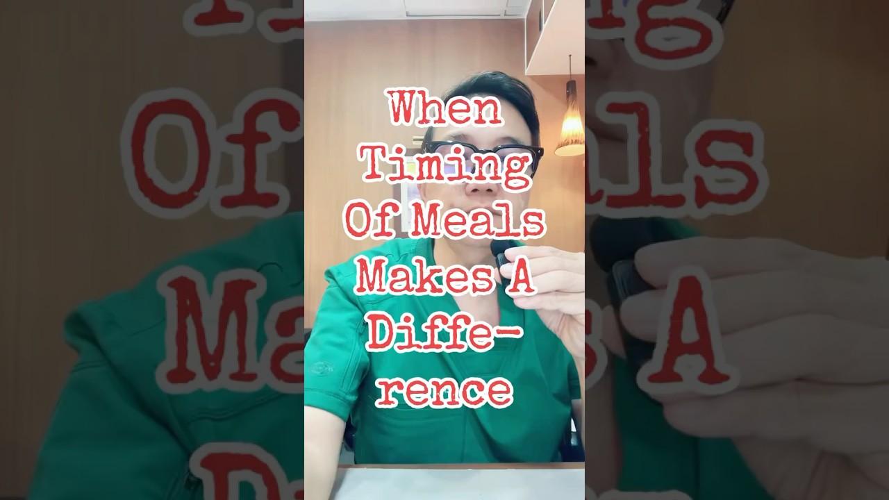 Timing of Meals and Risk of Diabetes #diabetes #mealtiming #nutrition #docgerrytan #endocrinologist