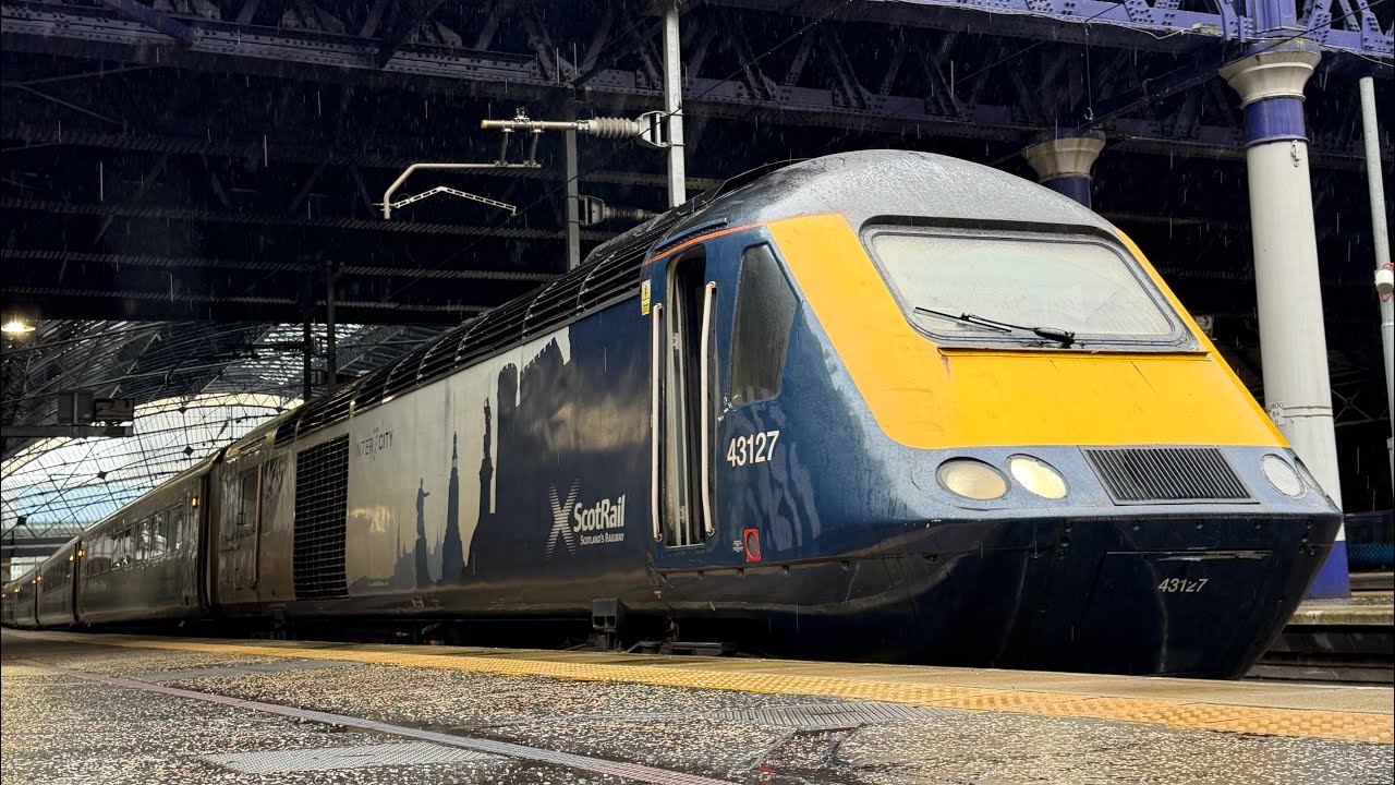 ScotRail Inter7City 43127 & 43141 HSTs depart Stirling 18/6/26 #class43 #intercity125 #hst #scotrail