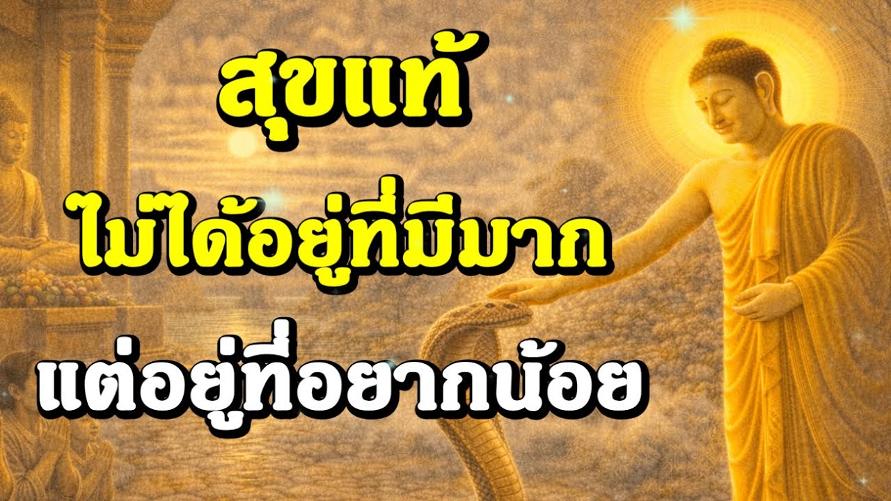 สุขแท้ไม่ได้อยู่ที่มีมาก แต่อยู่ที่อยากน้อย | ฟังธรรมะก่อนนอน , ฟังธรรมก่อนนอน | Ep.114