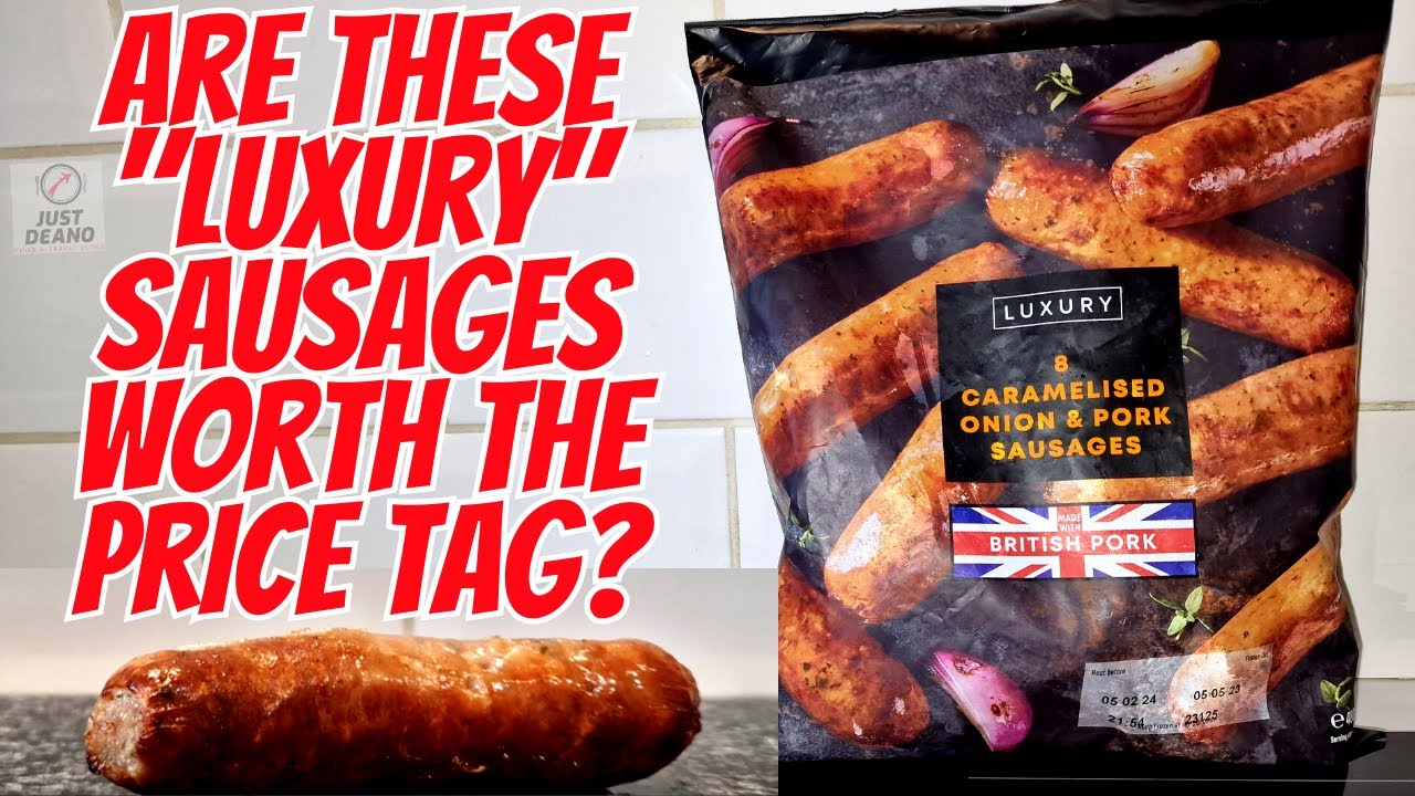 Are these LUXURY SAUSAGES worth the EXPENSIVE price tag? - Food Review - CARAMELISED ONION AND PORK