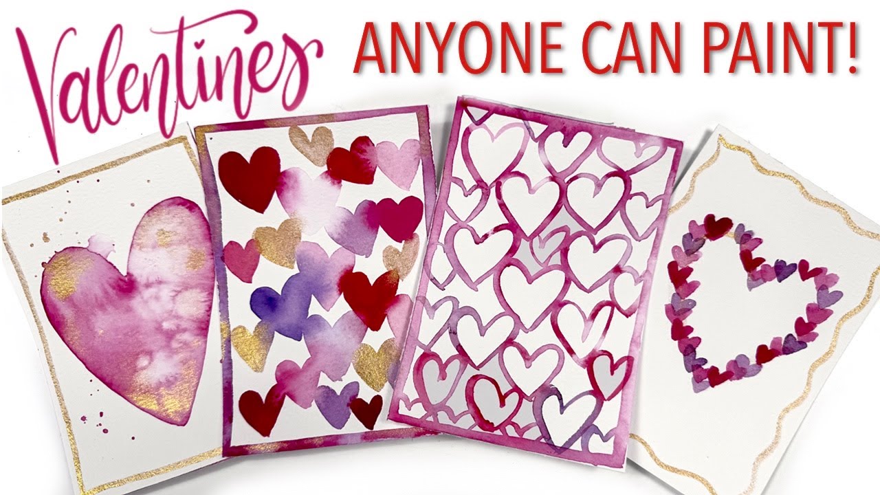 Easy Valentine's ANYONE Can Paint!