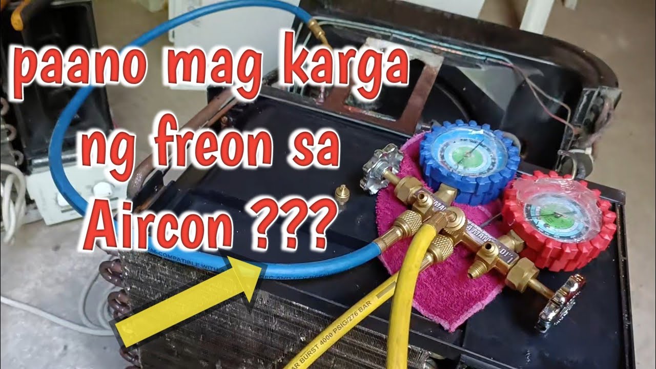 Paano magkarga ng freon sa aircon,ano ang dapat gawin watch this video step by step for you
