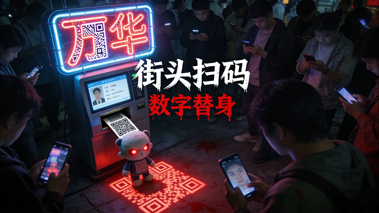 【數位禁忌】萬華街頭神祕QR Code：千萬別好奇掃碼！畫面裡的“主角”竟然是我自己...