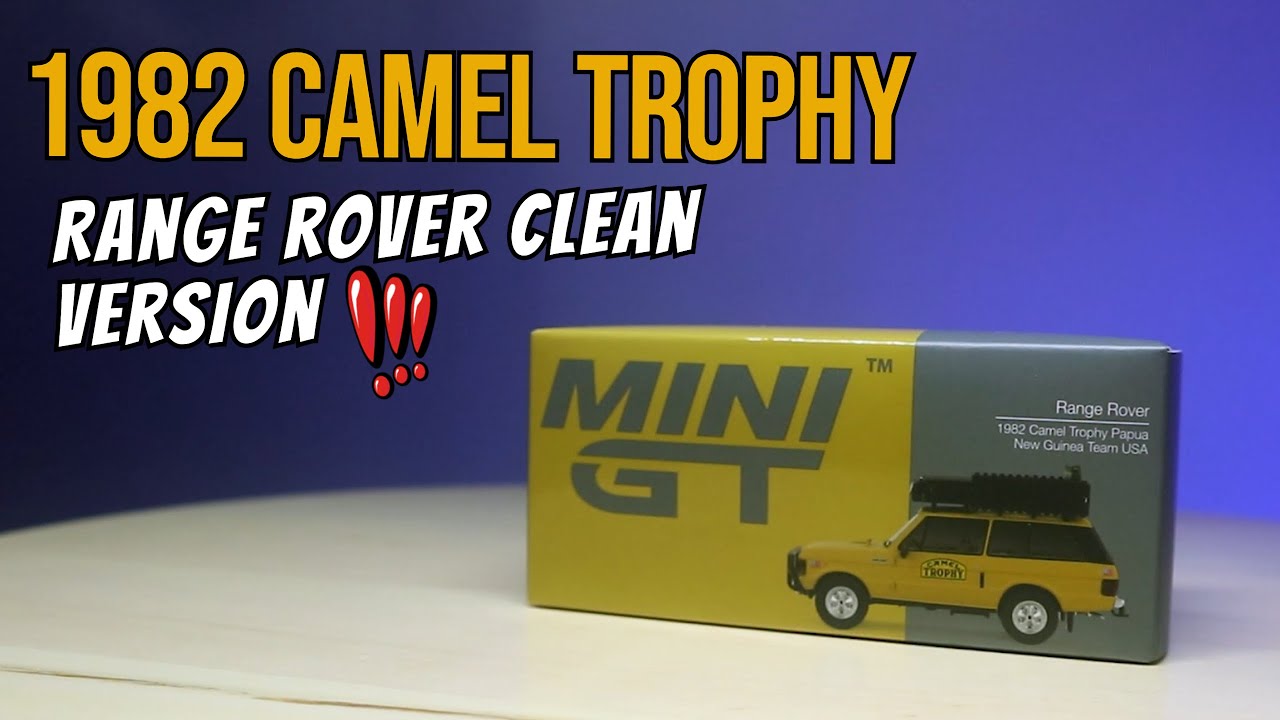 VERSI BERSIH, DIECAST MINI GT RANGE ROVER 1982 CAMEL TROPHY PAPUA NEW GUINEA TEAM USA