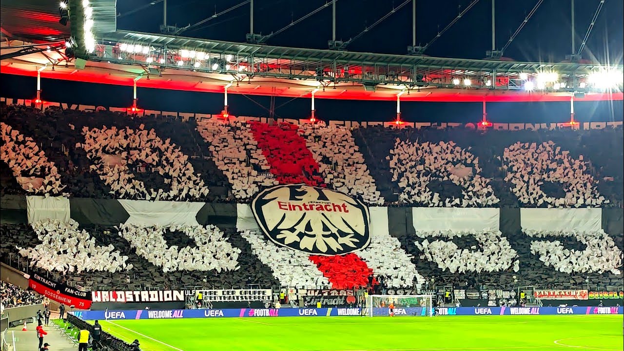 Choreo '1899' Eintracht Frankfurt | Europa League 23.01.2025 | Ferencváros Budapest