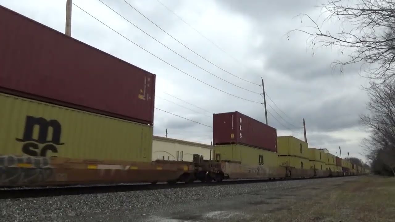 NC&STL ES44AH 1851 Leads CSX I010 in Dumont, NJ (1/15/2026)