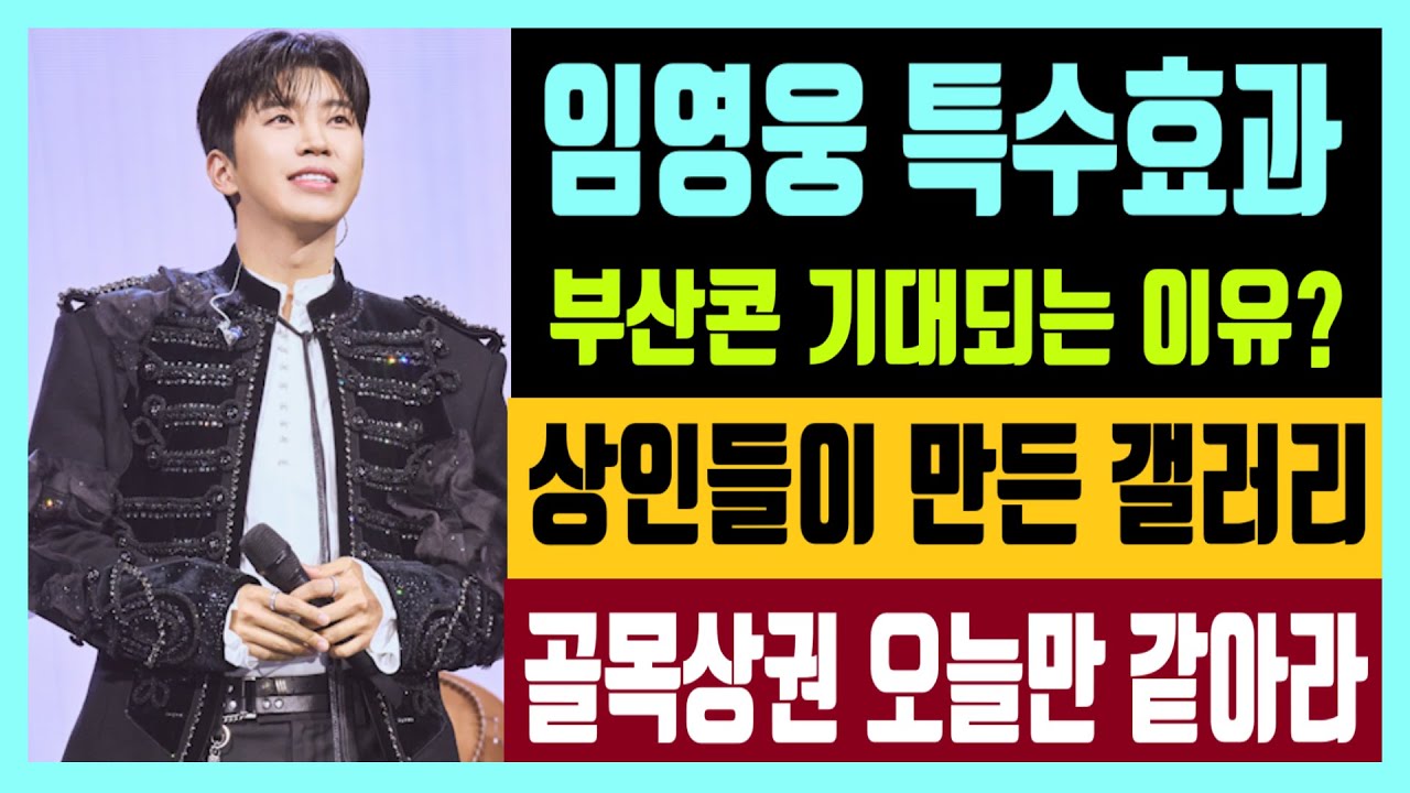 임영웅  특수효과 부산콘 기대되는 이유 상인들이 만든 갤러리? 골목상권 오늘만 같아라  feat. 히어로노믹스