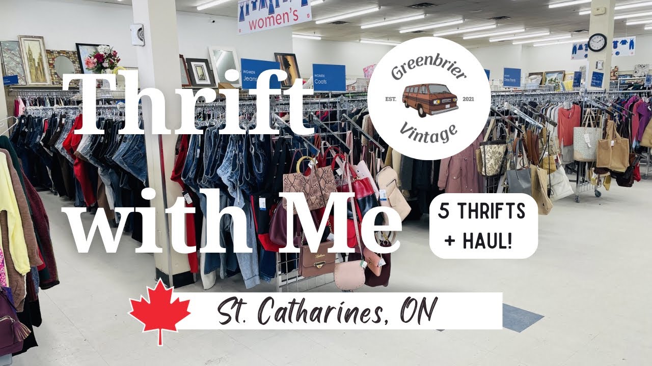 Thrift with Me + Haul | 5 Thrift Stores Looking for Vintage Home Decor | Vintage Seller | Canada 