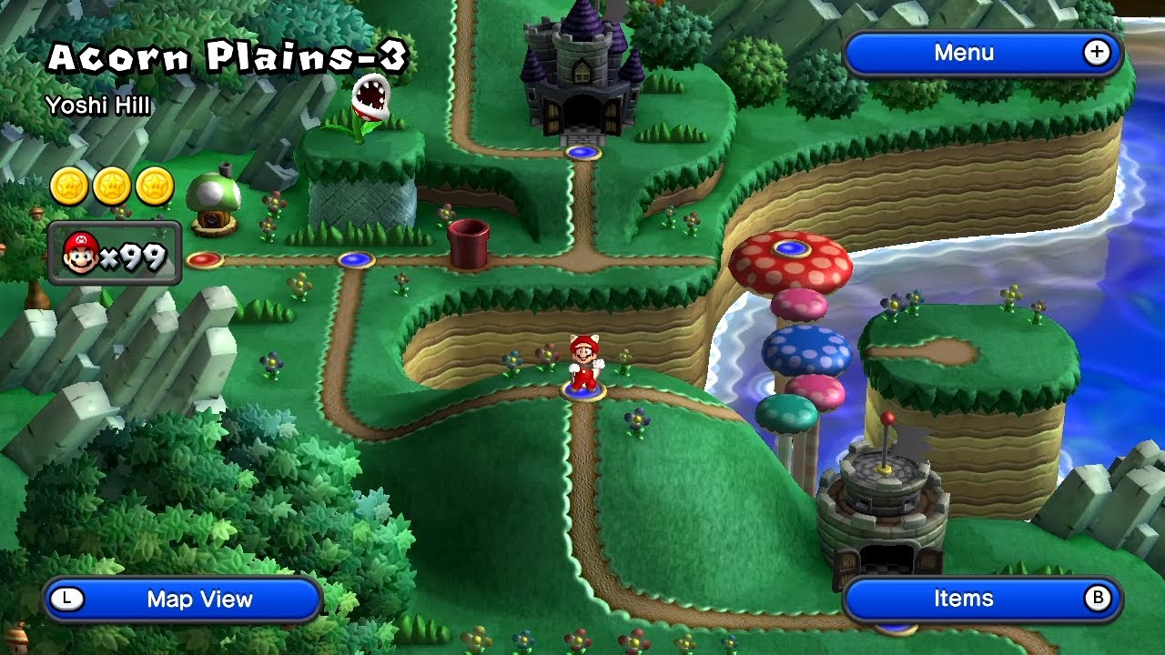 NSMBU but I disabled environmental lighting
