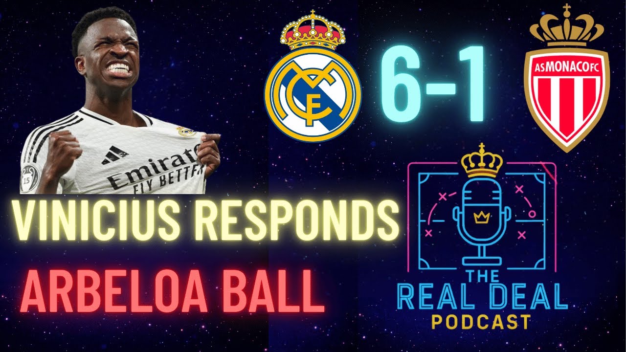 Real Madrid 6-1 Monaco Breakdown: Vinicius Unleashed