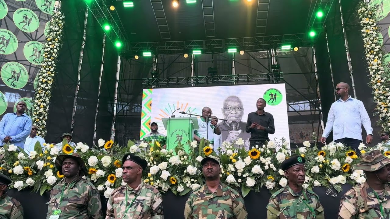 MK Party President Jacob Zuma - Umshini wami - celebrating 1 year anniversary