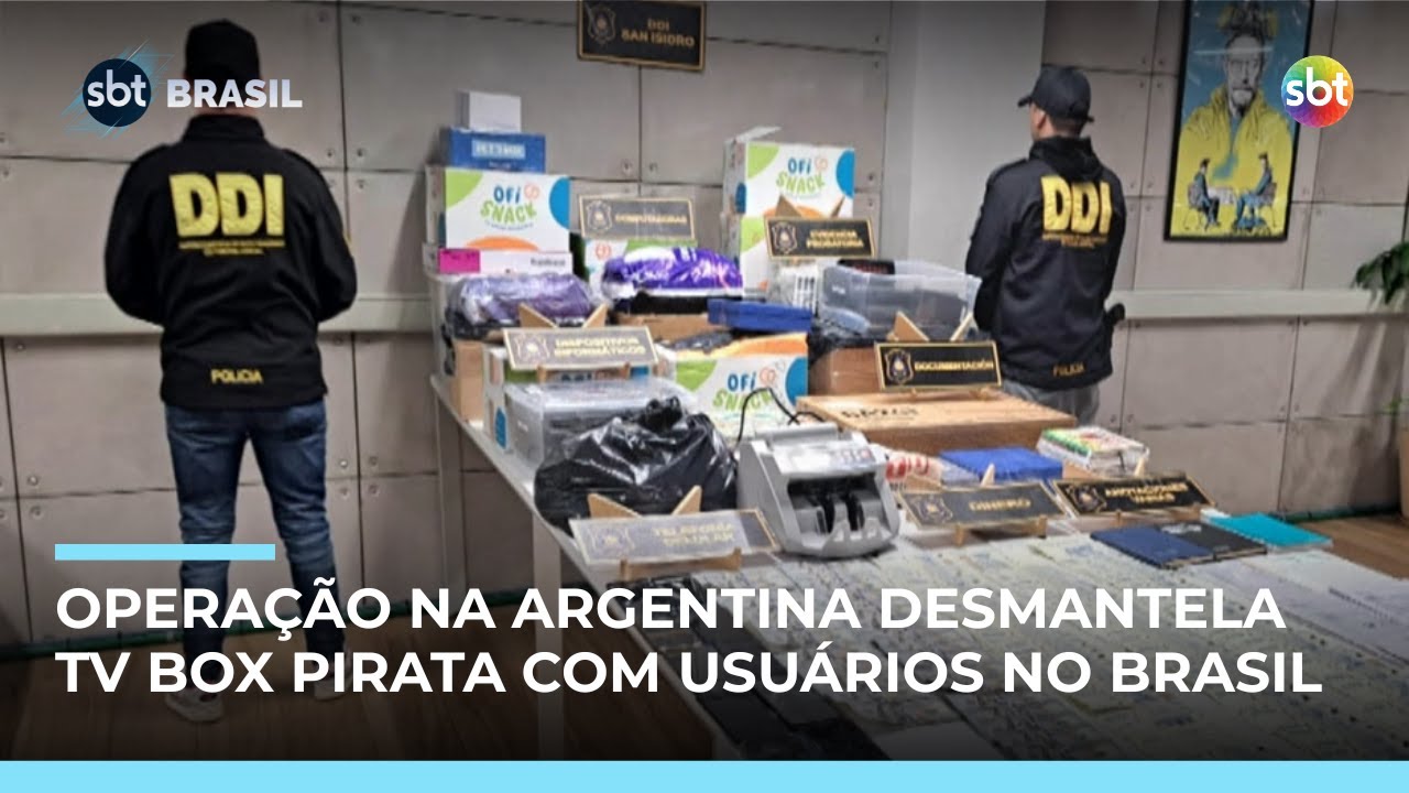 Operação na Argentina mira esquema de TV Box pirata com milhões de usuários no Brasil  | #SBTBrasil