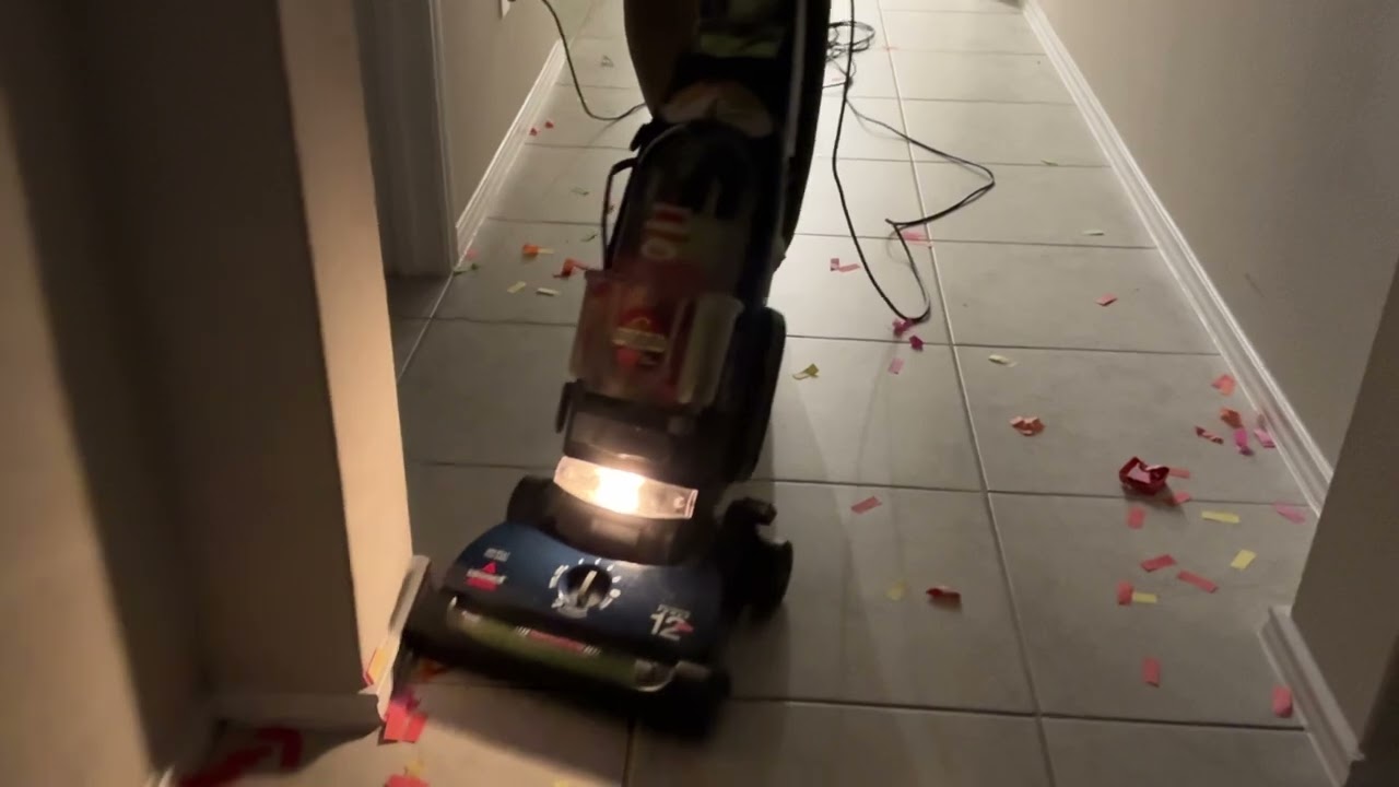 Bissell powertrack revelotion confetti mess test