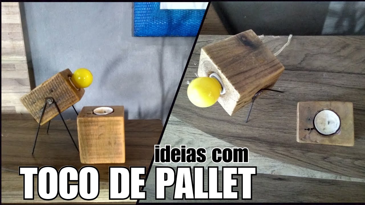 bora fazer LUMINÁRIAS com tocos de pallet