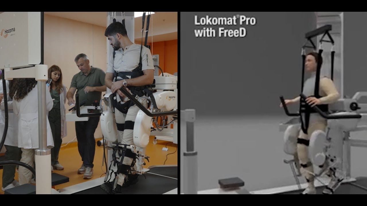Yeni Robotik Reabilitasiya Mərkəzi - “Hocoma - Lokomat” yeriş robotu