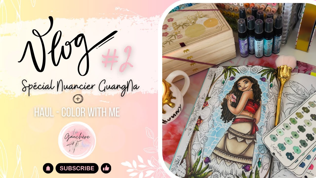 VLOG #2 - Haul, Color With Me - SPÉCIAL Nuancier GuangNa 240