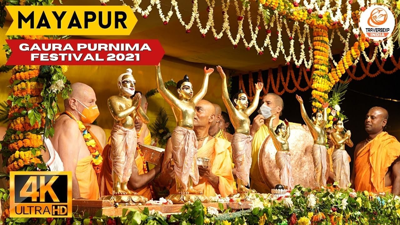 MAYAPUR - Gaura Purnima Festival 2021 | Maha Abhishek | Iskcon Chandrodaya Mandir | 4K UHD