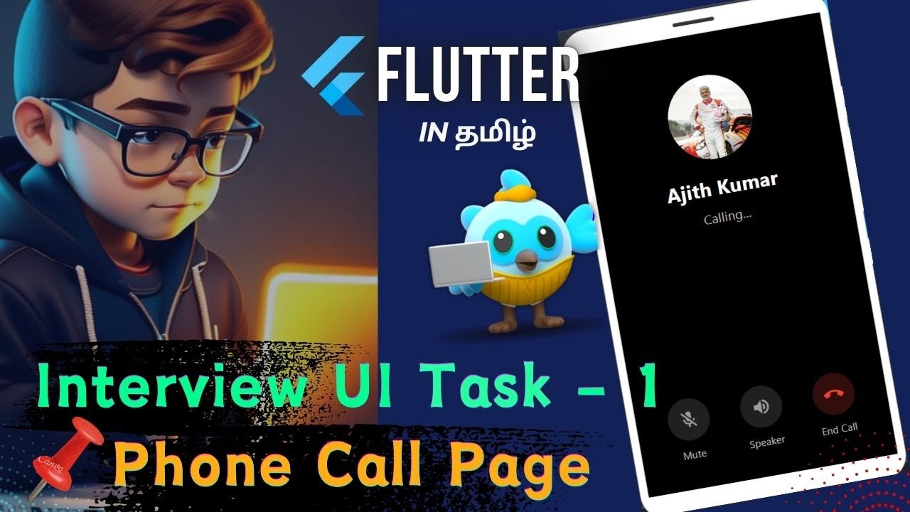 Samsung Call Screen UI in Flutter | Step-by-Step Tutorial (Modern Design)