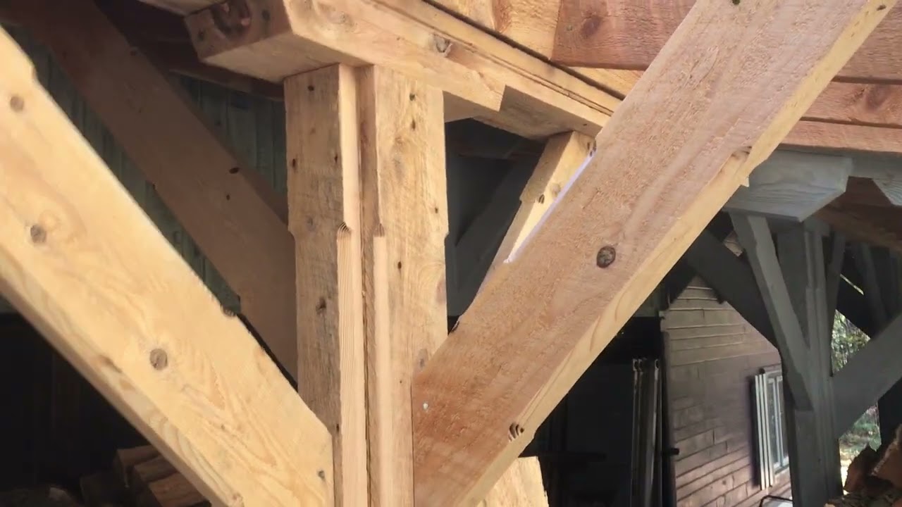 Fire Wood Area Extended Roof - Rafter Tails Started ...Zehr Escape