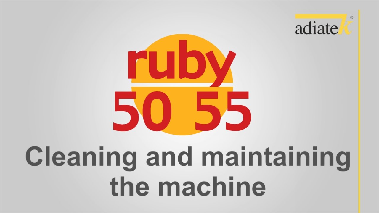 Cleaning and Maintaining ruby 50 - 55 - Chem-Less System En