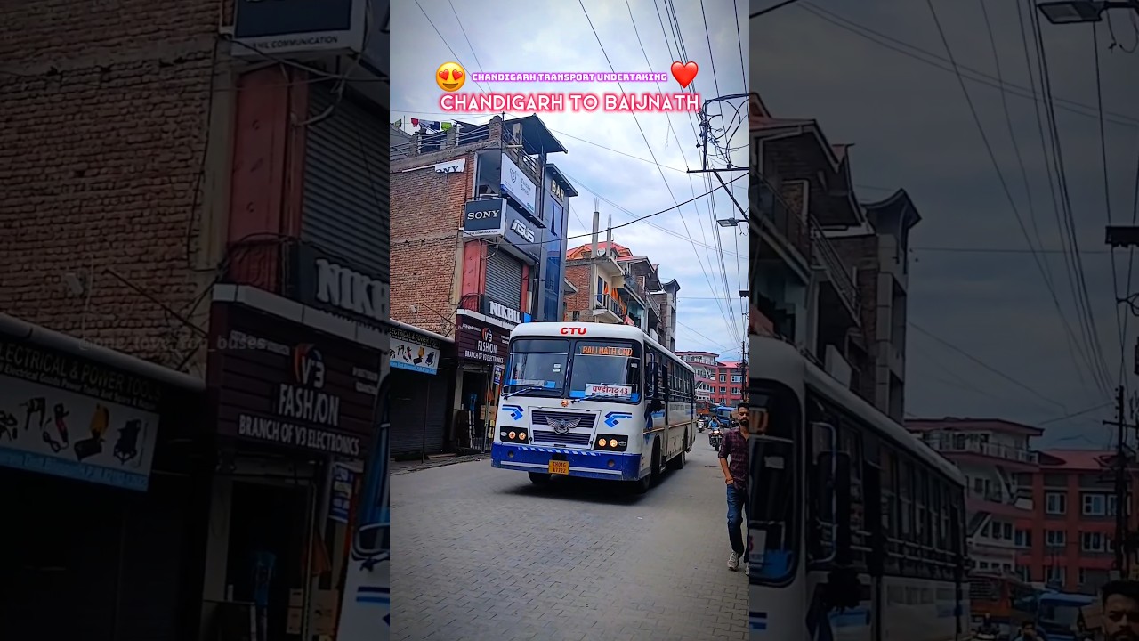 New Ctu Bus - Chandigarh To Baijnath | Power's  Tata Bs6 #busdriving #buses #chandigarh