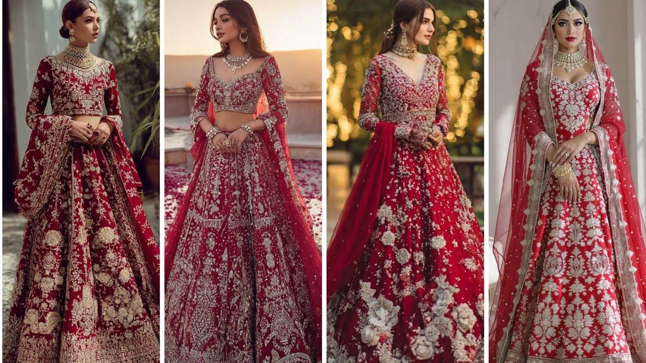 Latest Trendy Bridal Red Dresses For Modern Brides. 