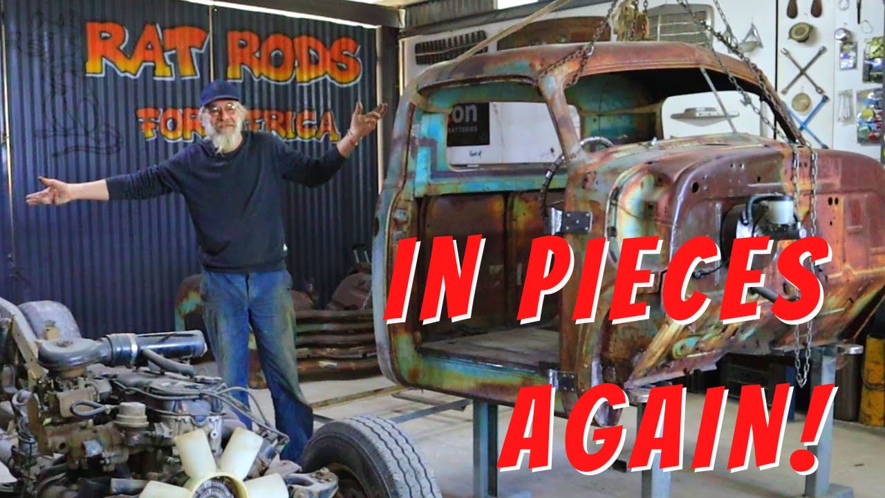 TEARING DOWN THE  TRUCK! - 1951 Chevy Rat Truck Build