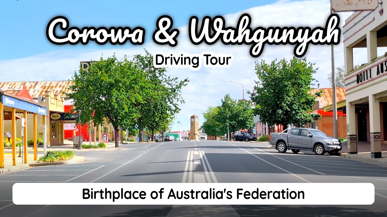 Australia's birthplace: Driving in Corowa, border town on the Murray River