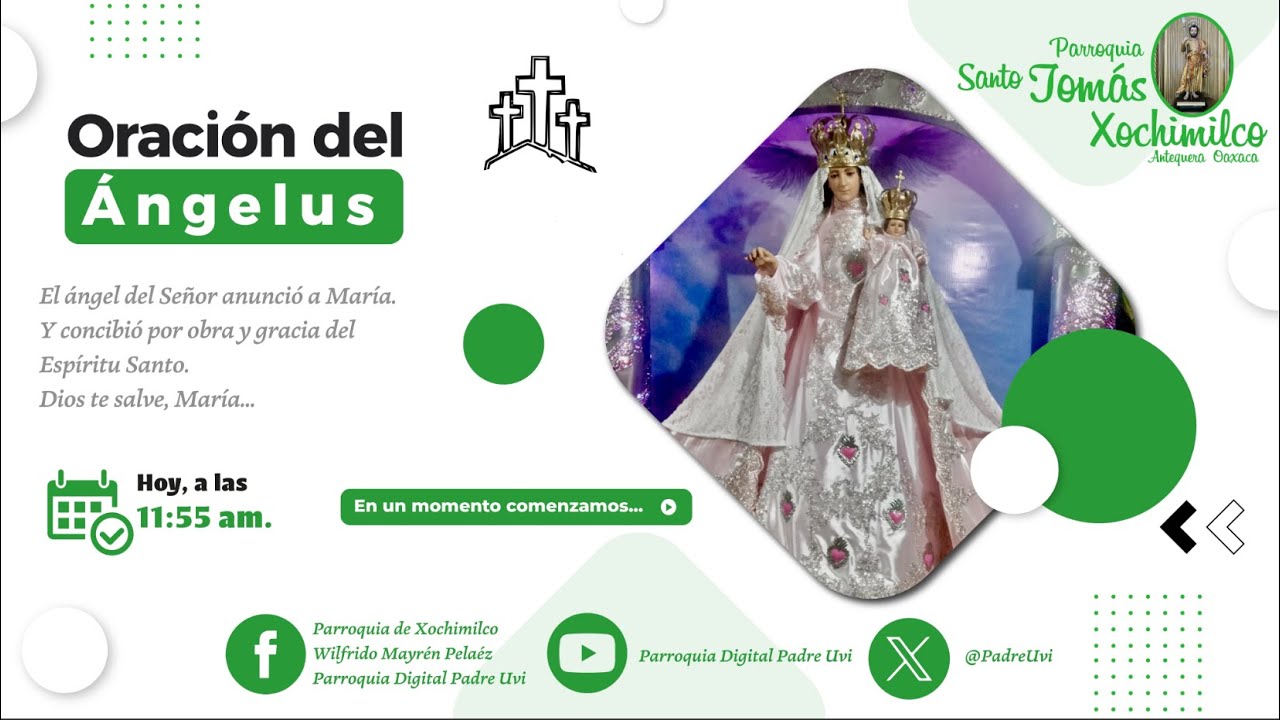 🙏💚💚ORACIÓN DEL ÁNGELUS, MARTES 20 DE ENERO DE 2026💚💚🙏