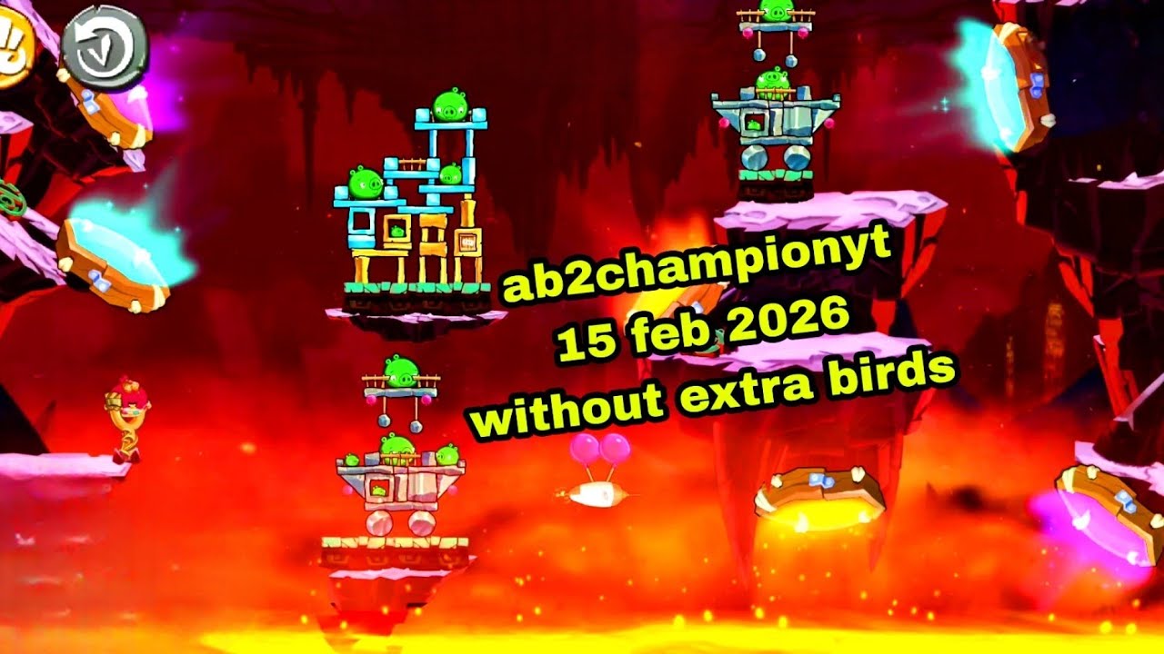 Angry birds 2 mighty eagle bootcamp Mebc 15 feb 2026 without extra birds #ab2 mebc today