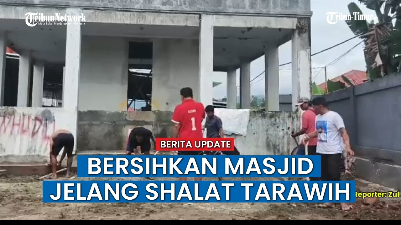 Masjid Nurut Taqwa Bolu Dibersihkan, Siap Tampung 600 Lebih Jemaah Tarawih