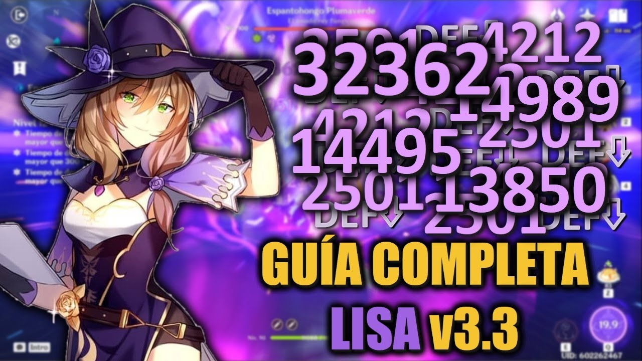&iexcl;LISA DESTROZA CON EL DENDRO! | Gu&iacute;a Lisa Main DPS | Lisa Dendro Agravar Hyperbloom | Genshin Impact