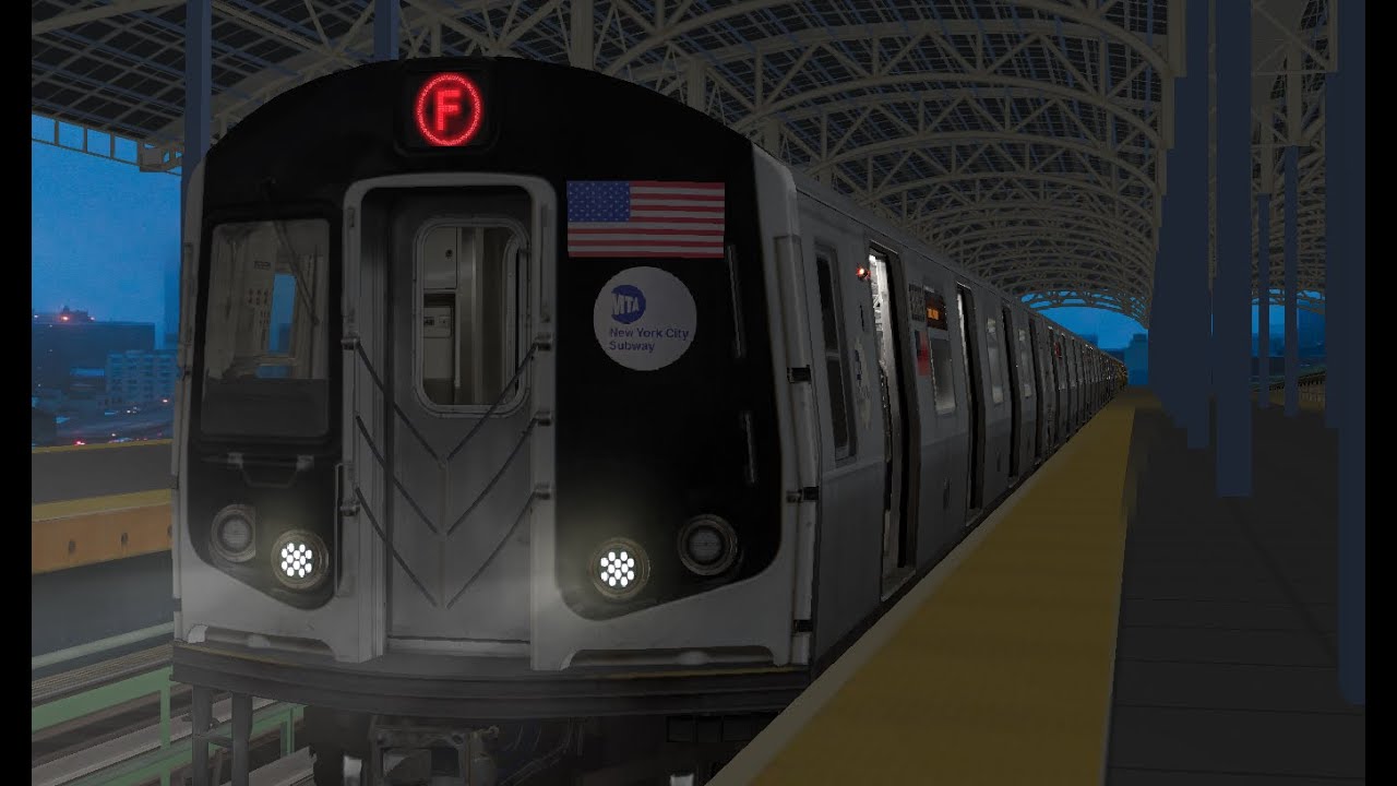 OpenBVE RP: NYC Subway R160 (F) to Jamaica-179 St via 53 St