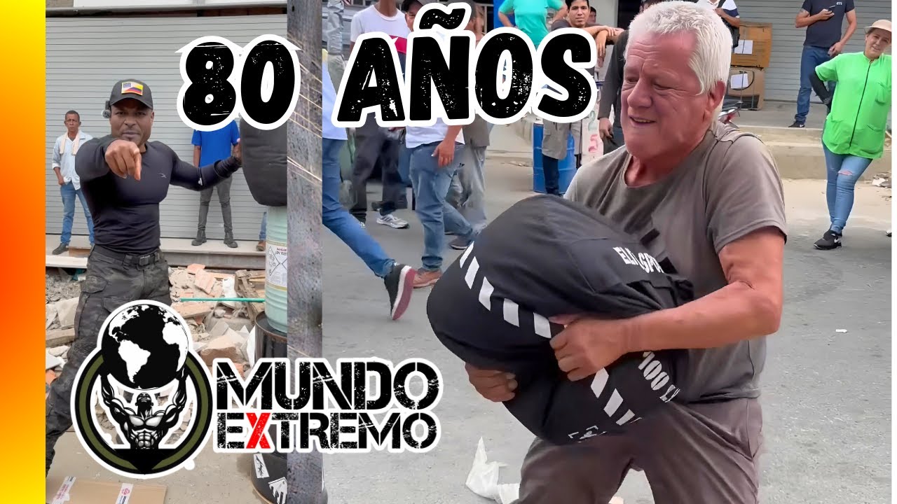 80 años y le gana a muchos jóvenes😱Mundo Extremo
