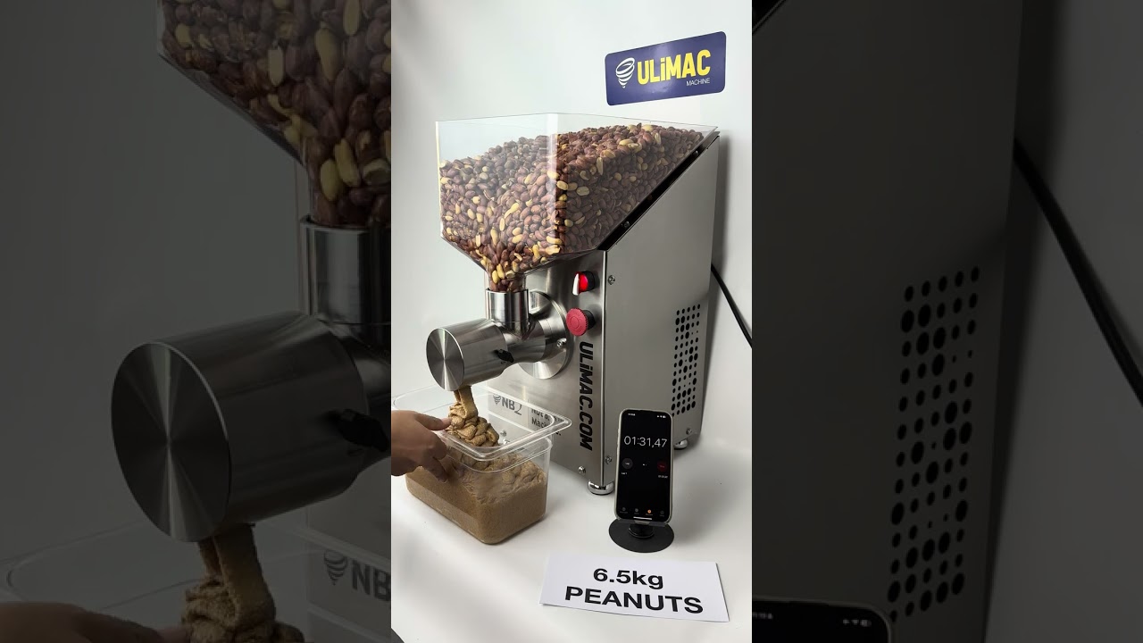 Challenge with NB2 Nut butter machine: 6.5 Kg Peanut Butter Just in 4 minutes! No Cuts, No Stops!!