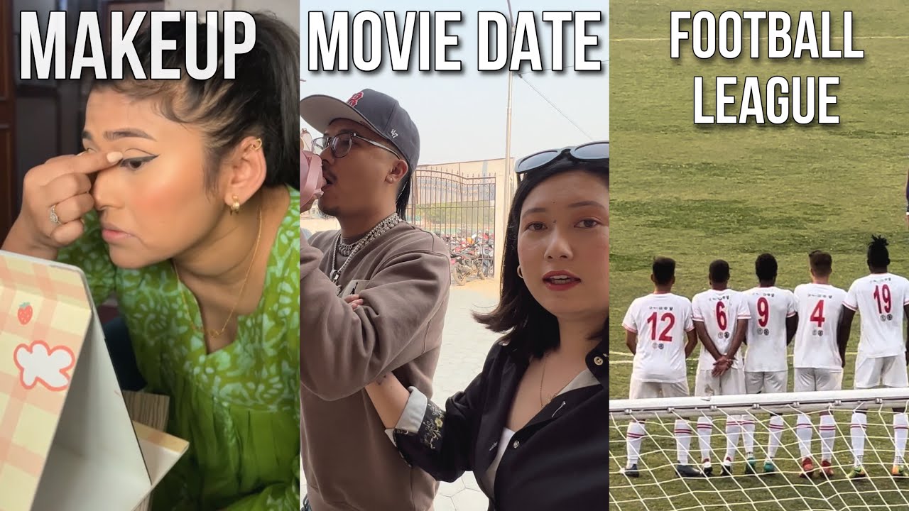 Watching Three Star Football Match⚽️| Movie Date| Creative Makeup by Mandycraft @ClassXPresentation 