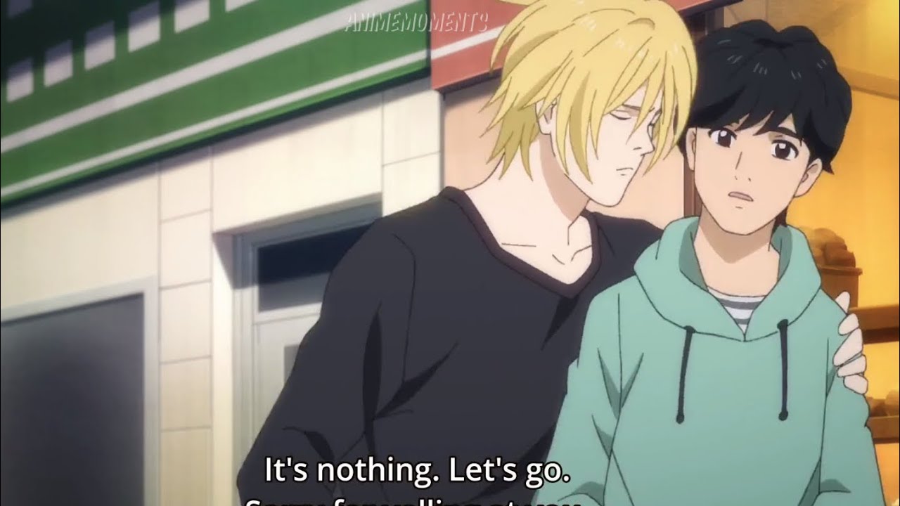 Ash x Eiji moment #22 - Overprotective Ash