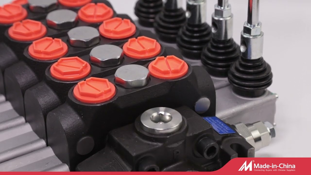 100 liters with 6 spool hydraulic directional valve