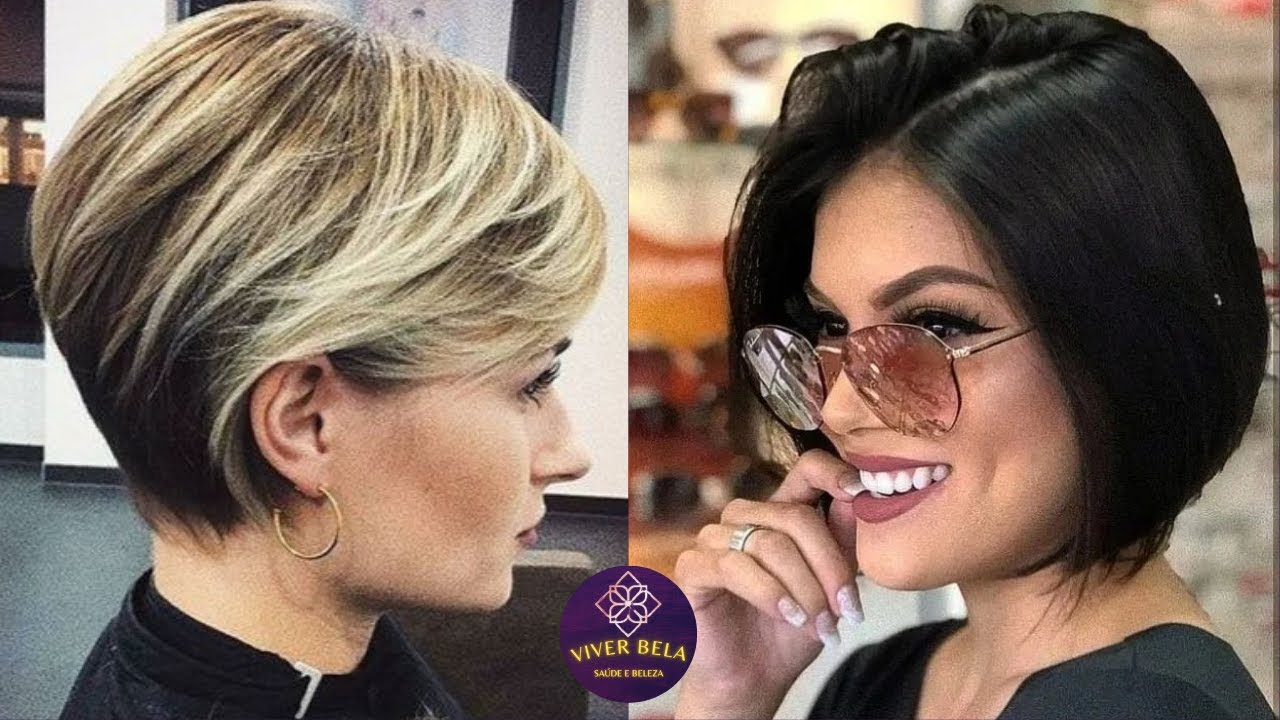 MELHORES CORTES DE CABELO FEMININO 2023 CABELO CURTO MULHERES +40 +50 +60 ANOS