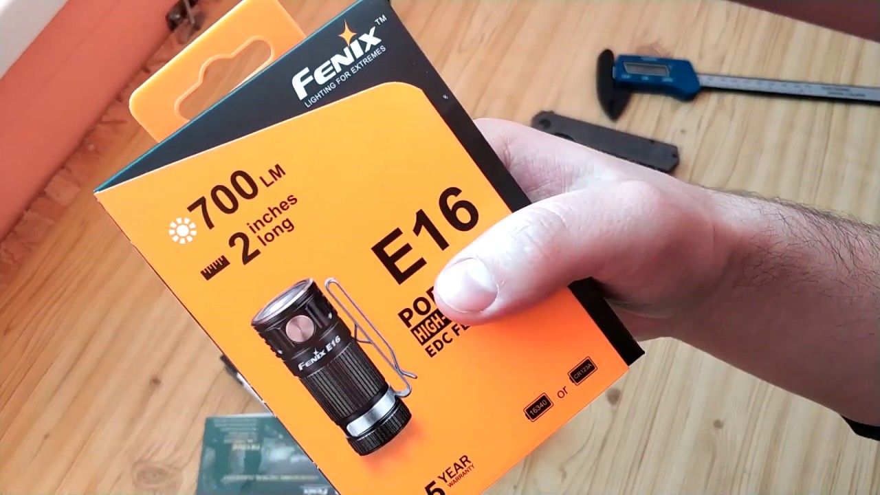 Обзор Fenix E16 Cree XP-L HI - теплая малютка с необычной TIR